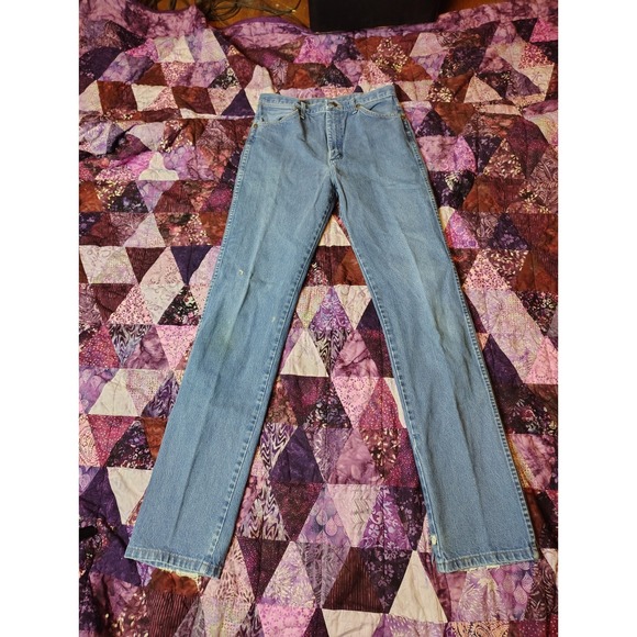 Vintage Y2K Wrangler Jeans Mens 31x36 Blue Premium Cowboy Cut 13MWZ - Picture 1 of 10